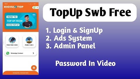 Free Fire TopUp Swb.Free Swb File In Sketchware.#sketchware