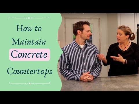 Maintenance Of Concrete Countertops Youtube