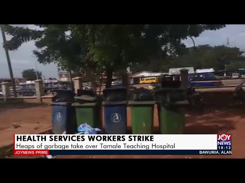 Health Services Workers Strike: Heaps of garbage take over Tamale Teaching Hospital (28-10-21)