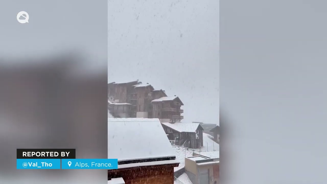 Август завершается обильным снегопадом в Альпах