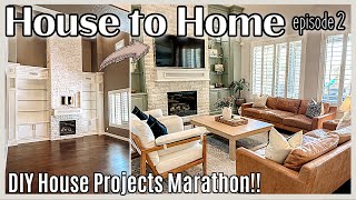 DIY HOUSE PROJECTS & HOME RENOVATION MARATHON 2024 | Balcony, Home Office, Media Room + Lights