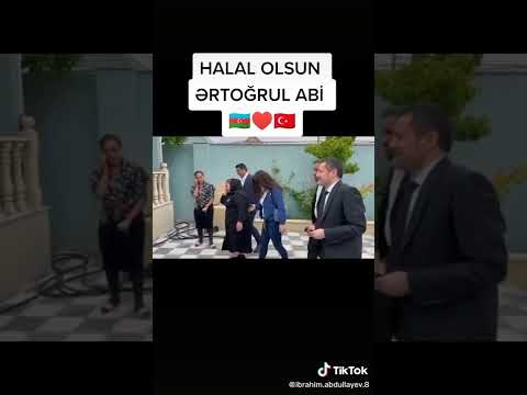 Ertoğrul Şakar Azərbaycanda Şəhid Əli Heydərovun Ailəsi ilə görüşü.