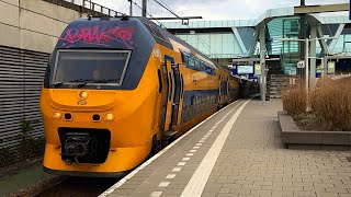 2x NS VIRMm1 vertrekken uit station Arnhem Centraal!