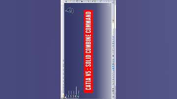 Catia v5: solid combine command | how to use solid combine in catia v5 | catia v5 tutorial #catia