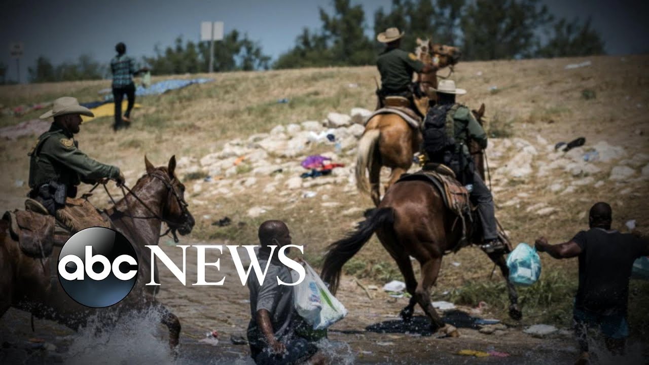 Images show border patrol agents attempting to push back migrants l GMA