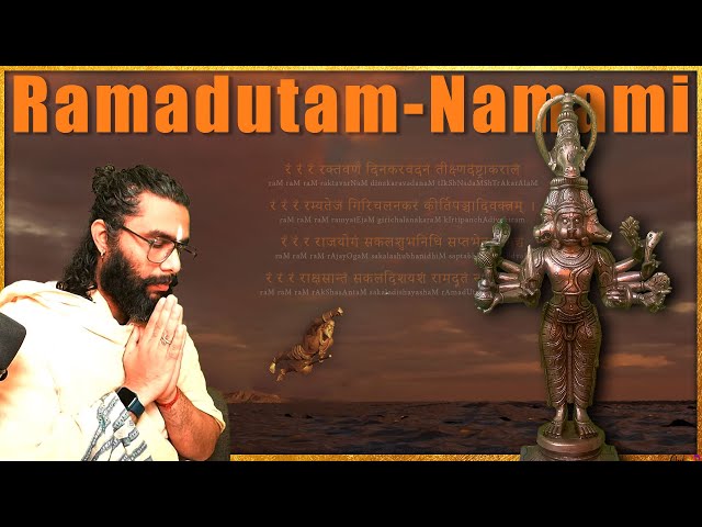 Learn the Powerful Anjaneya Stotram from Hanu-Man Movie (RamRamRam Rama-dutam) - with Meaning class=