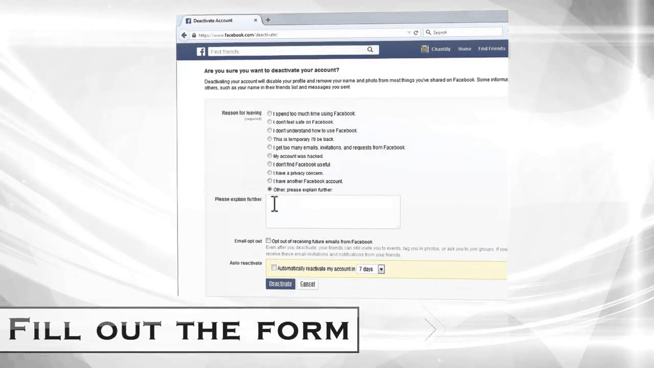 How to Delete a Facebook Account. wikiHow video