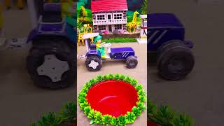 mini tractor video | mini water pump science project #ytshorts #cartoon #tractor