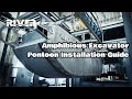 Amphibious excavator pontoon undercarriage installation guide