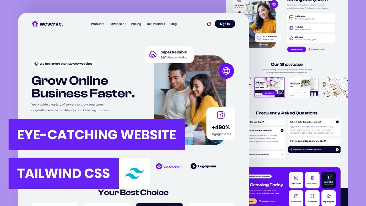 18) Responsive Hero Section Part 3 | Tutorial Tailwind CSS - YouTube