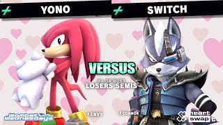 P+ or Bust. #SavePM. Losers Semis: Yono (Knuckles) vs Switch (Wolf) Project Plus Tournament