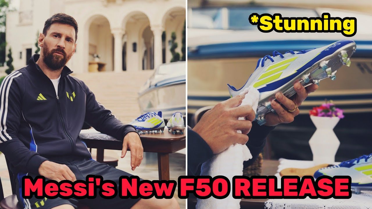 Messi funny reaction as collaboration with Adidas Drop New Signature F50