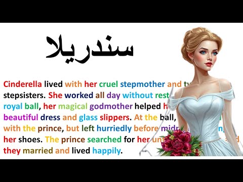 أسهل طريقة لتعلم اللغة الإنجليزية قصة سندريلا مليئة بالكلمات المفيدة شاهد الفيديو للنهاية 