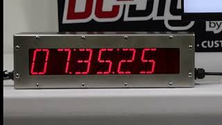 Stainless Steel, Webpage Controlled Global Time Zone Selection Clock - Dc-257Aln-Date-Time-Stainless