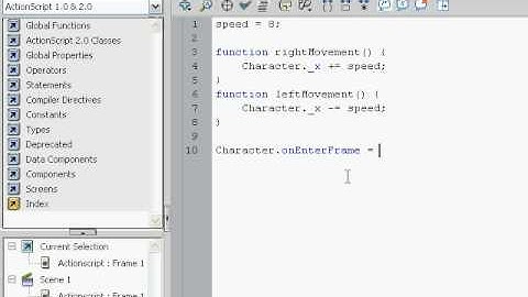 Flash CS4 Tutorial 1 - Moving Character