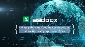 asdocx: Export from Stata to Excel, Word, LaTeX, or HTML