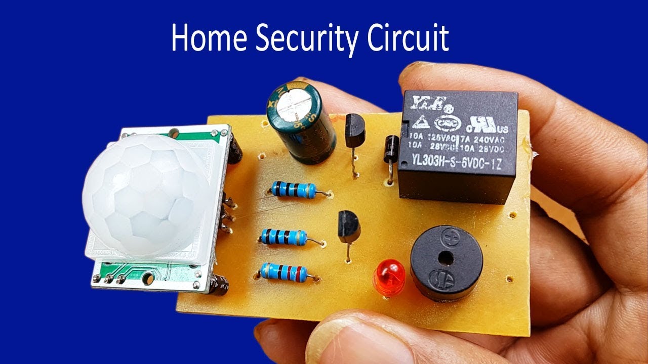 How to make easy home security circuit at home - YouTube