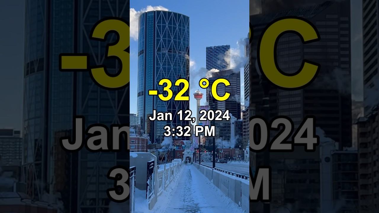 Calgary Is Freezing, Bow River Is Frozen 🥶🇨🇦 