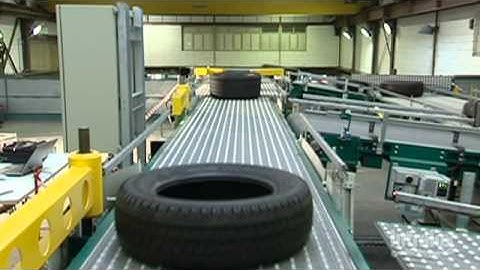 Intralox High-Speed Sortation Conveyor for Tires