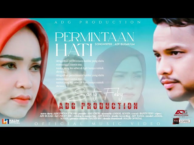 LAGU TERBARU 2023 _SANTY FEBY PERMINTAAN HATI (OFFICIAL MUSIC VIDEO) class=