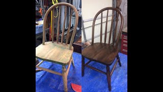 Refinishing a Paint Stained Chair