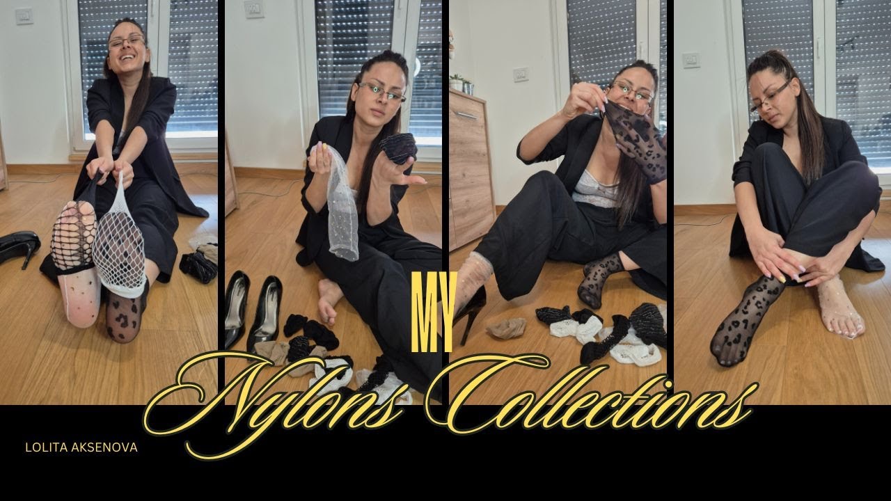 Office Wear Knee Nylon Socks - My Full Nylon Socks Collection