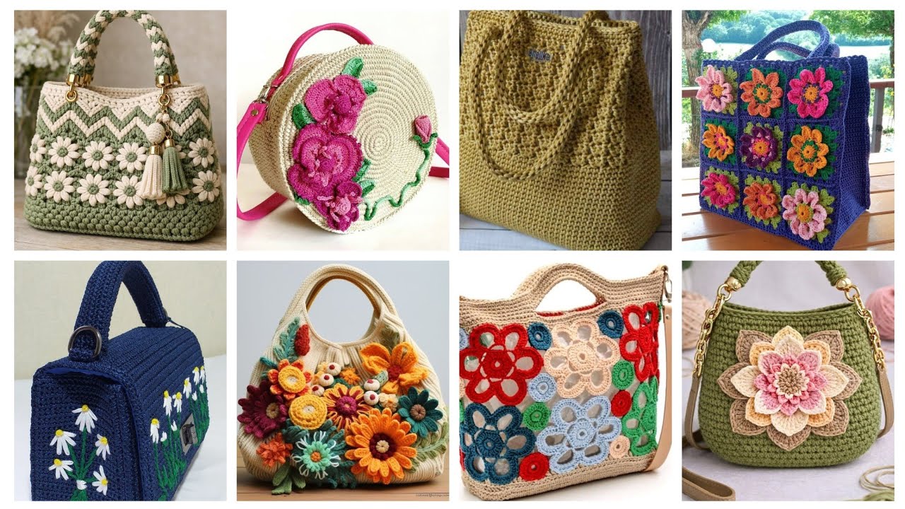 300+attractive Top crochet hand bags Designs ideas for everyone