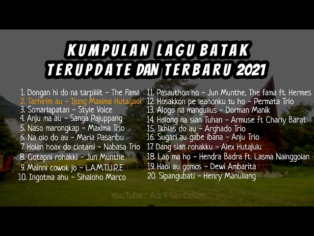 Kumpulan Lagu Batak Terbaru 2021 || full album Batak terupdate class=