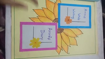 Project file on Anne Frank nice and easy to make for Class 10  All the best for your project ☺️☺️👍👍