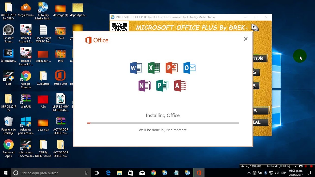 COMO INSTALAR OFFICE FULL + ACTIVADOR 1 CLICK MEDIAFIRE YouTube