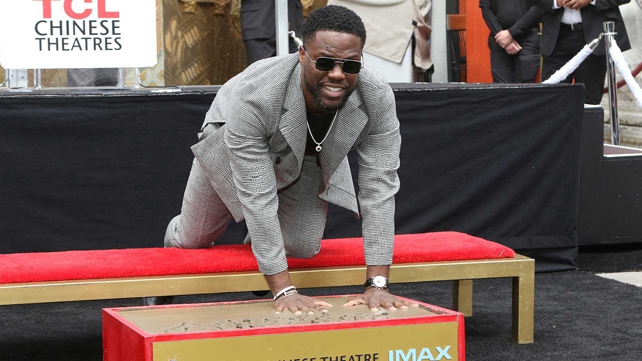 Kevin Hart enshrines his handprints at Hollywood's TCL Chinese Theatre I ABC7