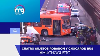 Encapuchados robaron bus del Transantiago el pasado viernes y dejan dos heridos - Mucho Gusto 2021