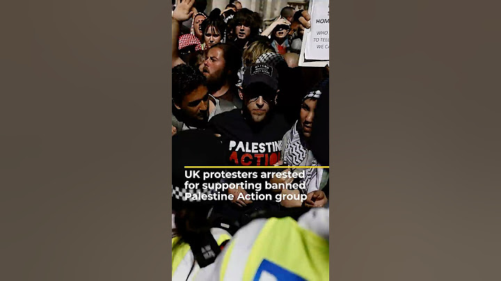 Protesters arrested in the UK for supporting banned Palestine Action group | AJ #shorts