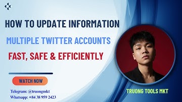 How to Update Information Multiple Twitter Profiles Fast - Safe & Efficiently | Twitter Bot 2025