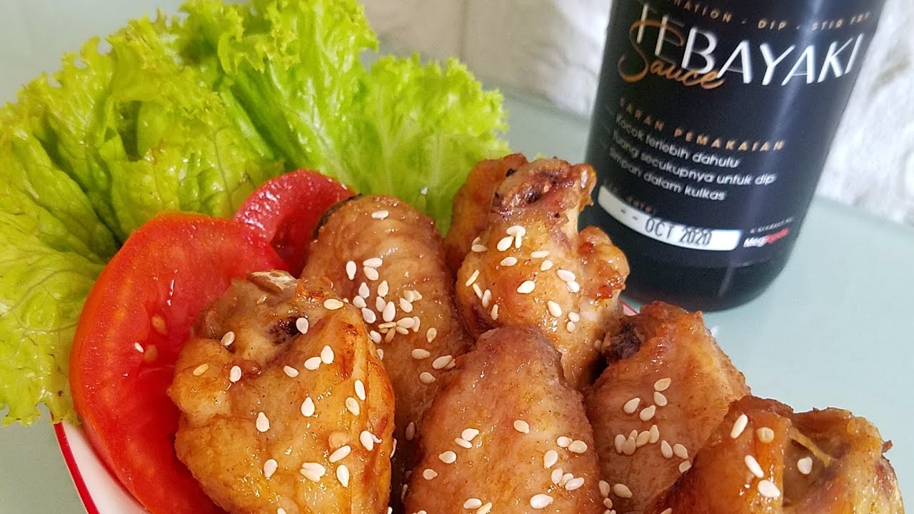 CHICKEN WINGS with TEBAYAKI Sauce HALAL YouTube