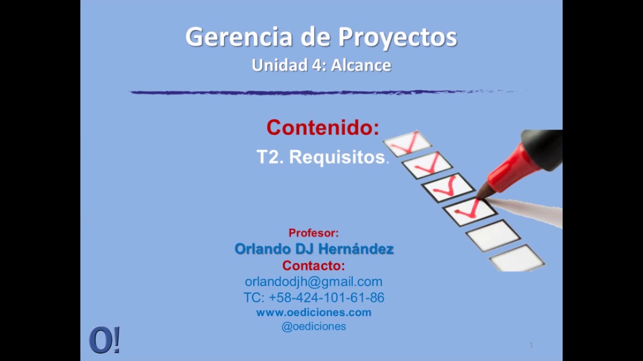 Requisitos Para La Elaboracion De Un Proyecto