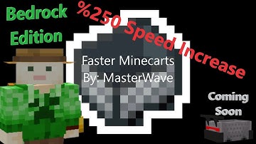 Faster Minecarts in Minecraft! |Bedrock Edition|
