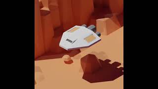 Looping Low-poly Spaceship Animation