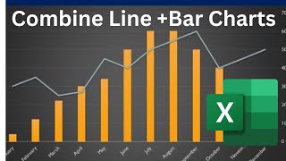 How to combine a line graph and Column graph in Microsoft Excel| Combo Charts in Excel screenshot 1