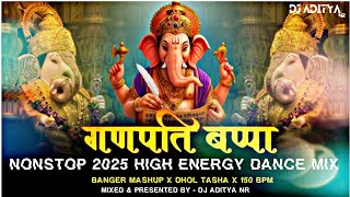 Ganesh Ji 2025 Banger Mashup | Ganpati Bappa Moriya Special Nonstop Mix | High Energy Marathi Mix