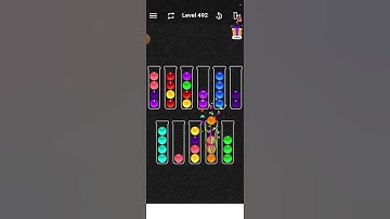 ball sort color water puzzle level 492