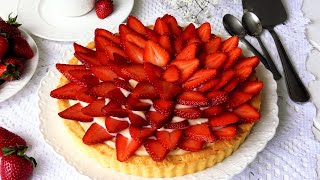 Настоящий ИТАЛЬЯНСКИЙ ДЕСЕРТ- Кростата с Клубникой!🍓//Crostata with Strawberries!