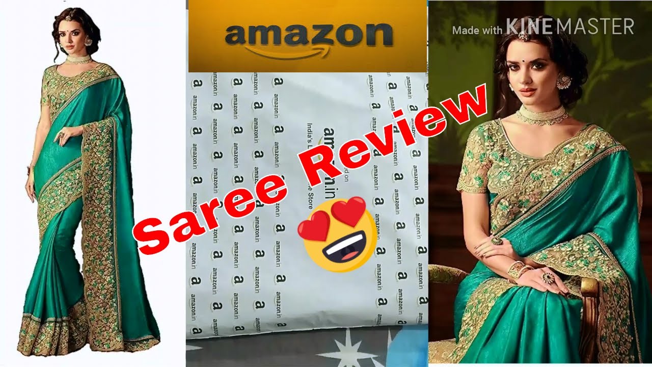 amazon par party wear saree