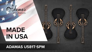 FEATURES 🇺🇸 ADAMAS by Ovation U581T-SPM Black Satin 🎸✨