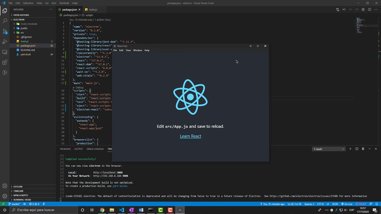 React Desktop con Electron js - YouTube