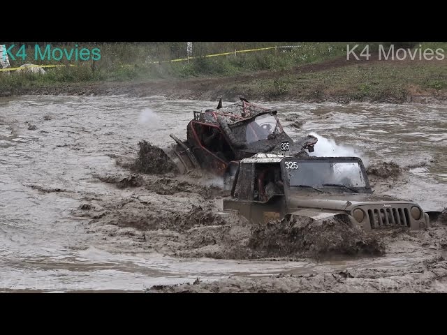 Off-Road vehicles vs Water pool