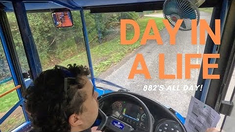 DAY IN A LIFE OF A BUS DRIVER - All day on the 882!