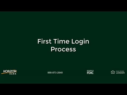 First Time Login Process