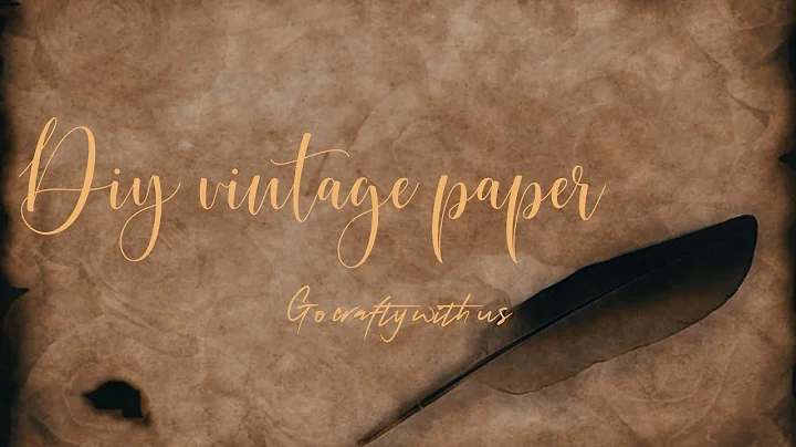 DIY vintage paper  | easiest method | Go crafty wi...