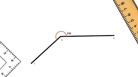 How To Draw Angle 240 Degrees with a protractor 